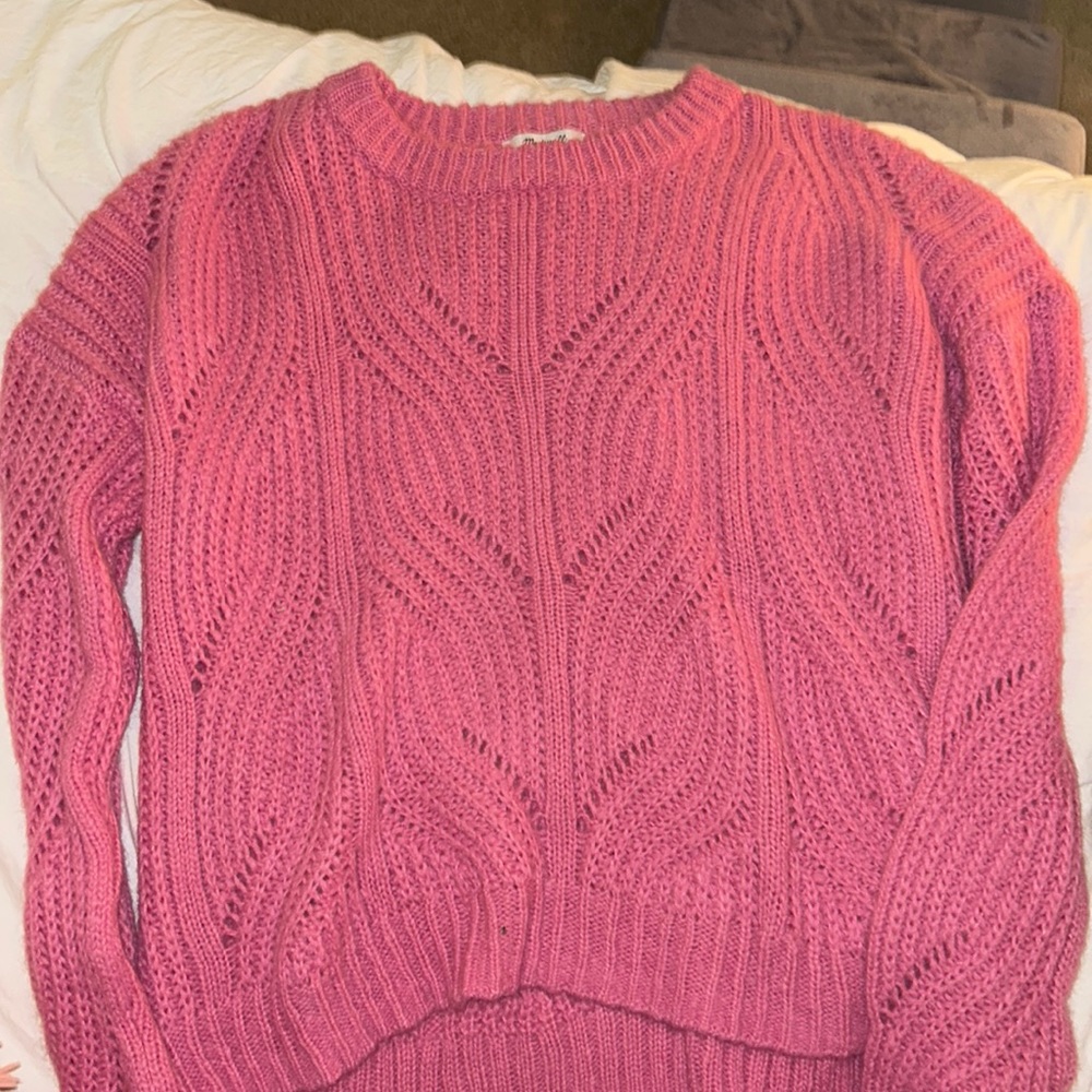 Madewell pink sweater
